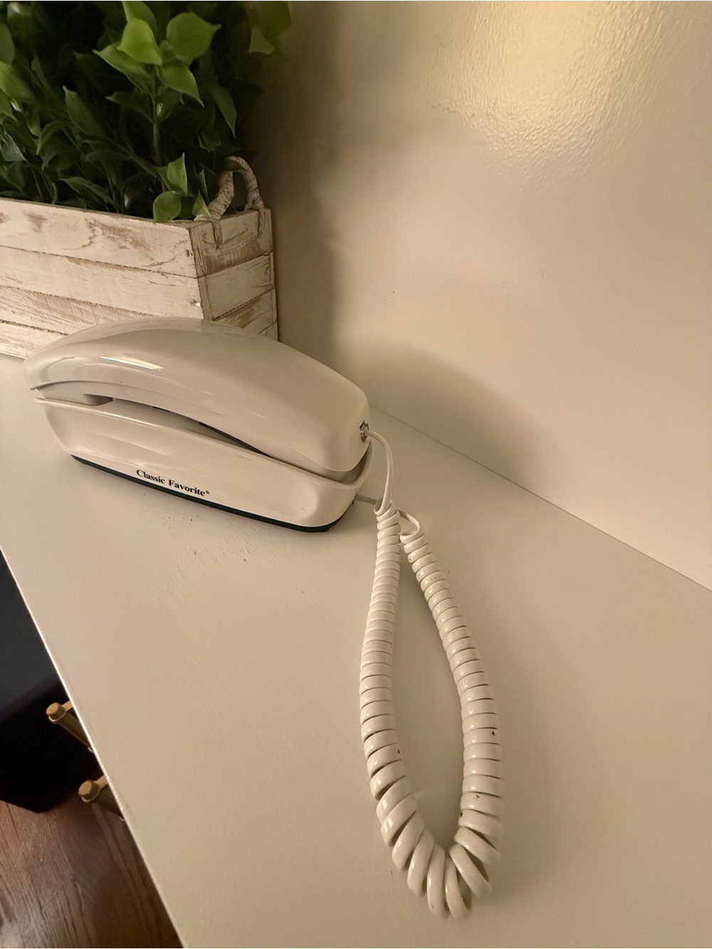 Northwestern Bell Classic "Favorite" Model Push Button Telephone White Vintage